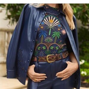 NWT JADE by Johnny Was Kaia Embroidered Top